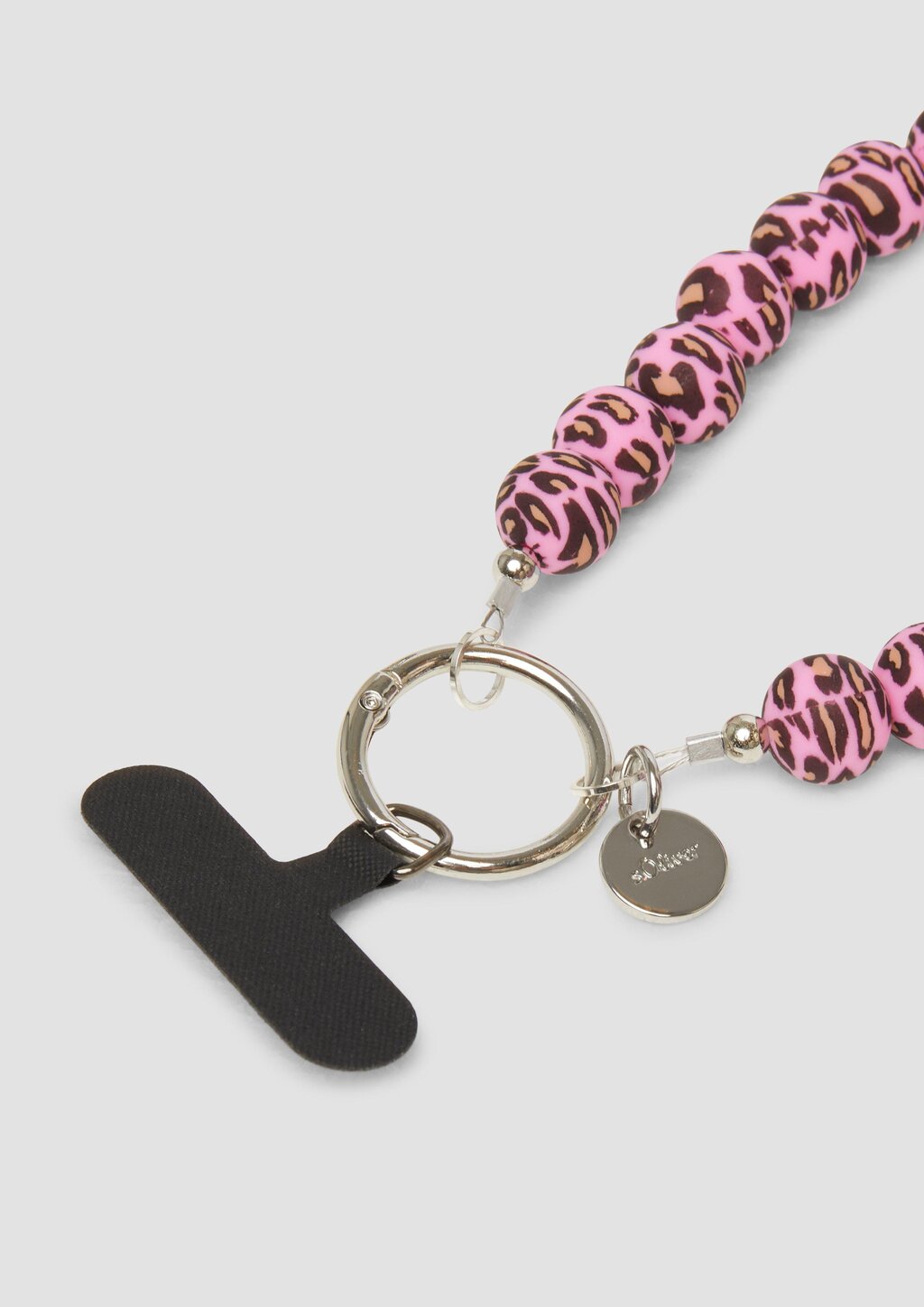 Handy-Accessoire aus Perlen mit Leo-Print