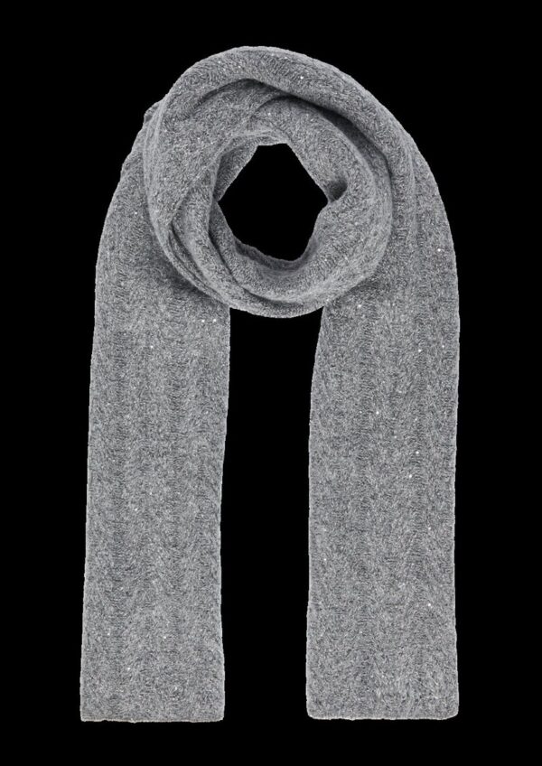 Strickschal mit Pailletten