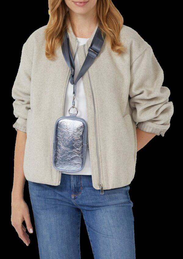 Handytasche in Leder-Optik mit längenverstellbarem Schulterriemen