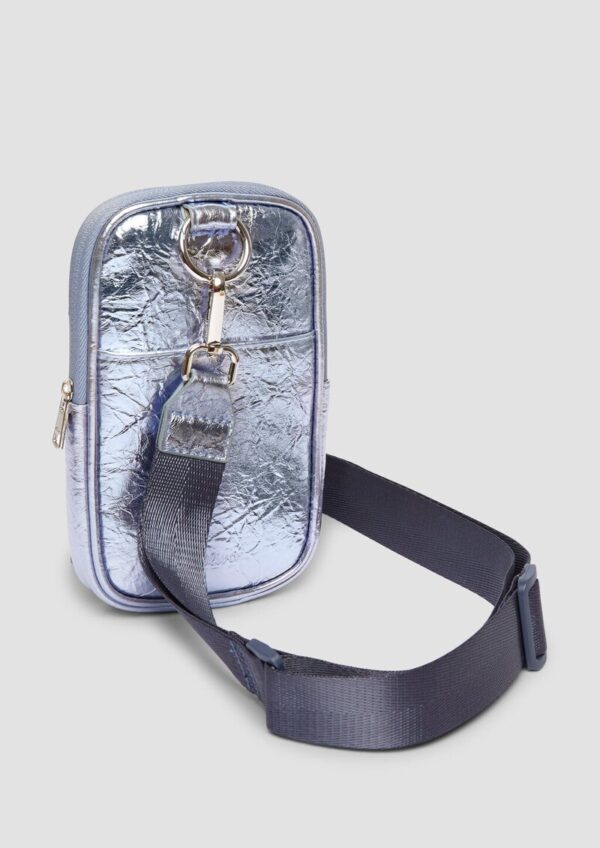 Handytasche in Leder-Optik mit längenverstellbarem Schulterriemen