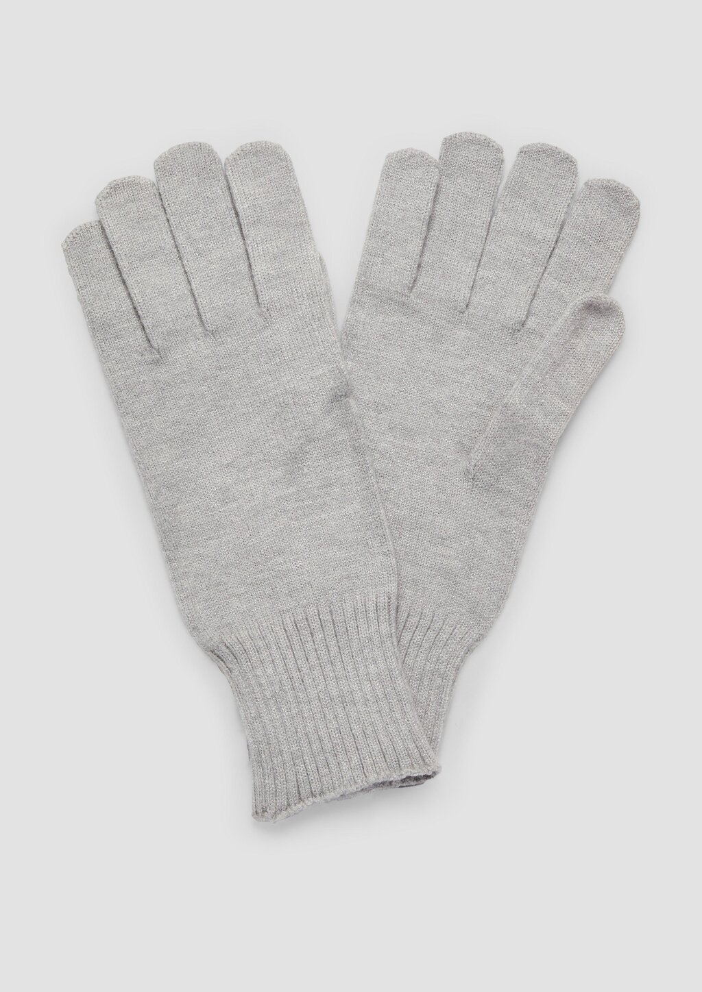Handschuhe aus Feinstrick mit Stulpe