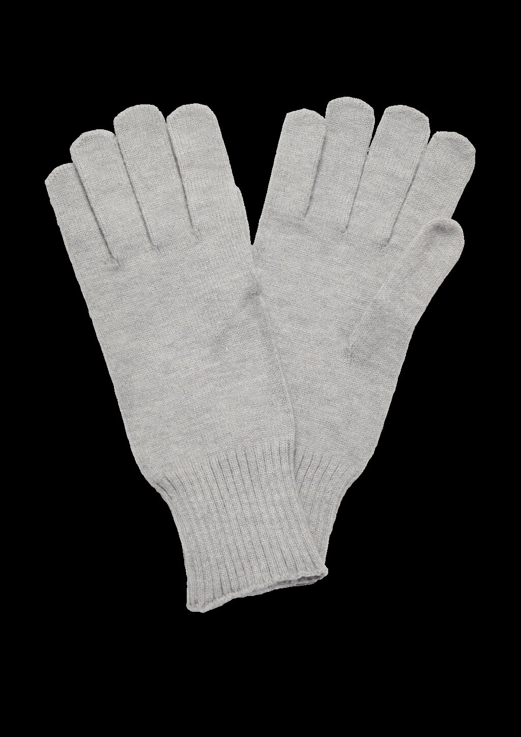 Handschuhe aus Feinstrick mit Stulpe