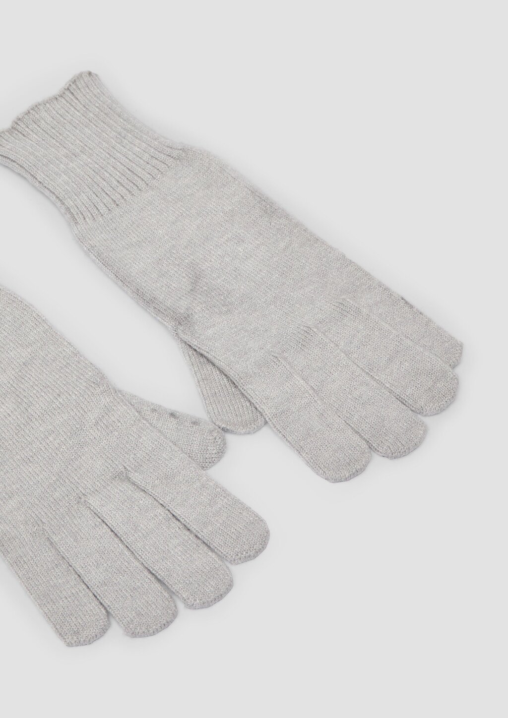 Handschuhe aus Feinstrick mit Stulpe