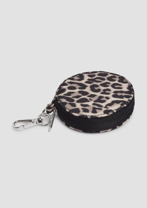 Hanging-Pocket aus Nylon mit Leo-Print