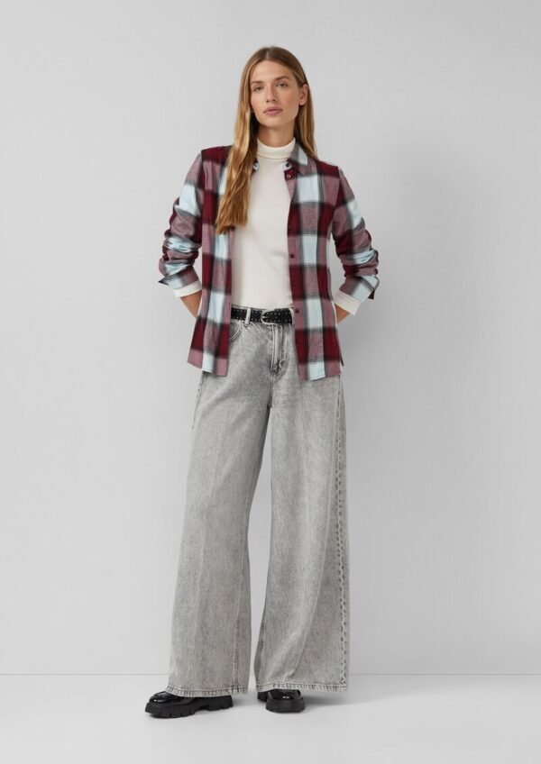 Gürtel in Veloursleder-Optik mit Nieten