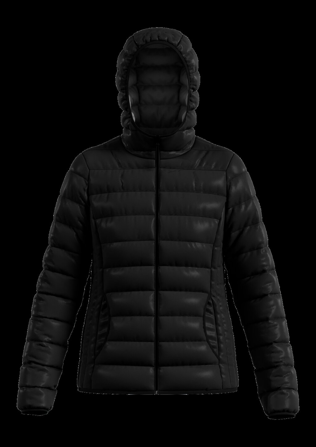 Leicht wattierte Steppjacke mit Kapuze