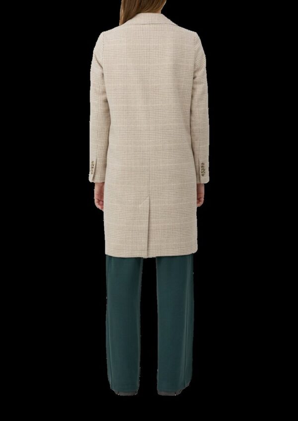 Wollmixmantel mit Reverskragen und Eingrifftaschen