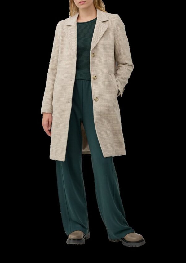 Wollmixmantel mit Reverskragen und Eingrifftaschen