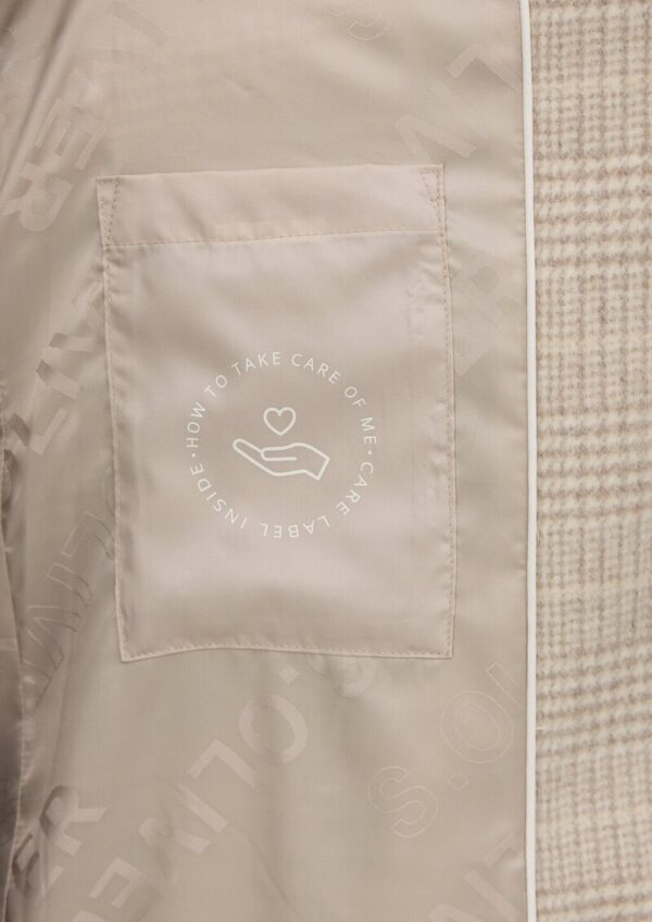 Wollmixmantel mit Reverskragen und Eingrifftaschen