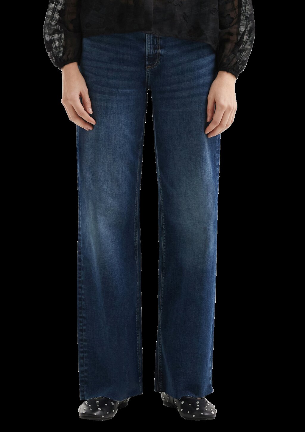 Jeans Catie / Slim Fit / Mid Rise / Wide Leg / Superstretch