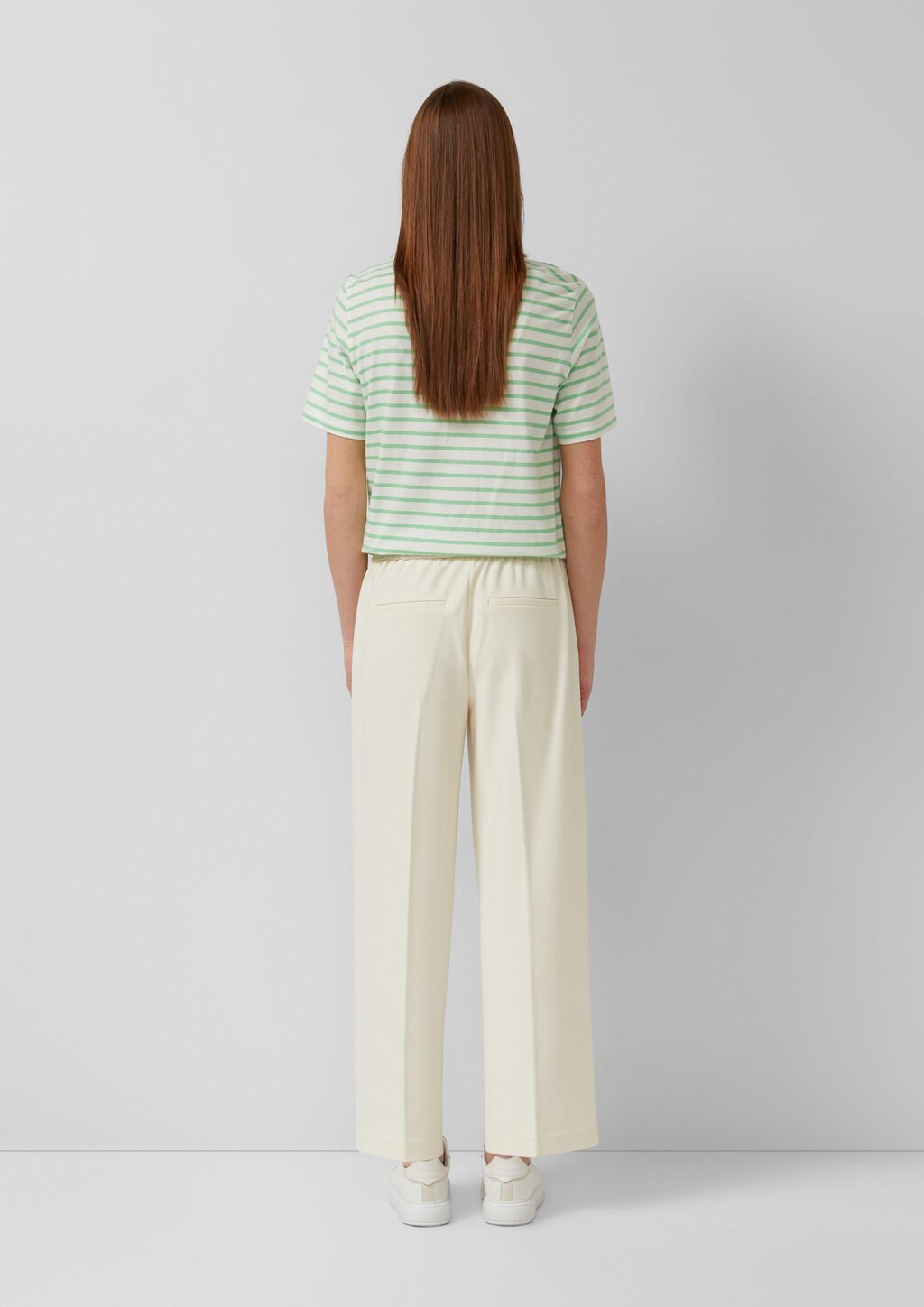 Strukturierte Culotte mit Elastikbund