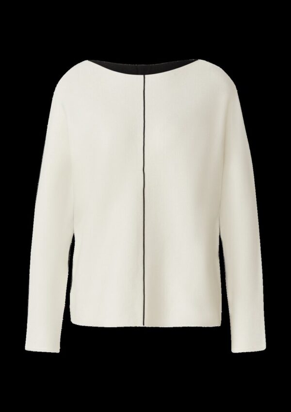 Strickpullover mit Colour-Blocking und Fledermausärmeln