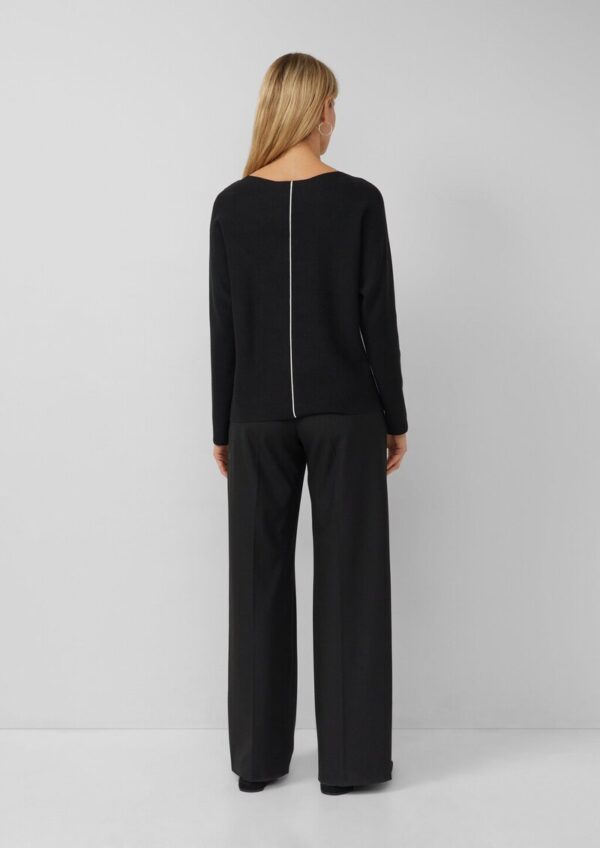 Strickpullover mit Colour-Blocking und Fledermausärmeln