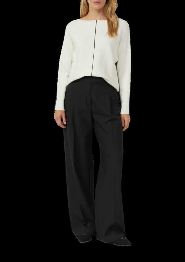 Strickpullover mit Colour-Blocking und Fledermausärmeln