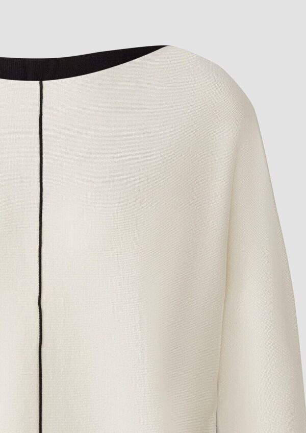 Strickpullover mit Colour-Blocking und Fledermausärmeln