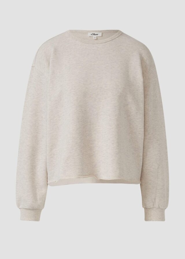 Sweatshirt im Relaxed Fit mit Rollsaum