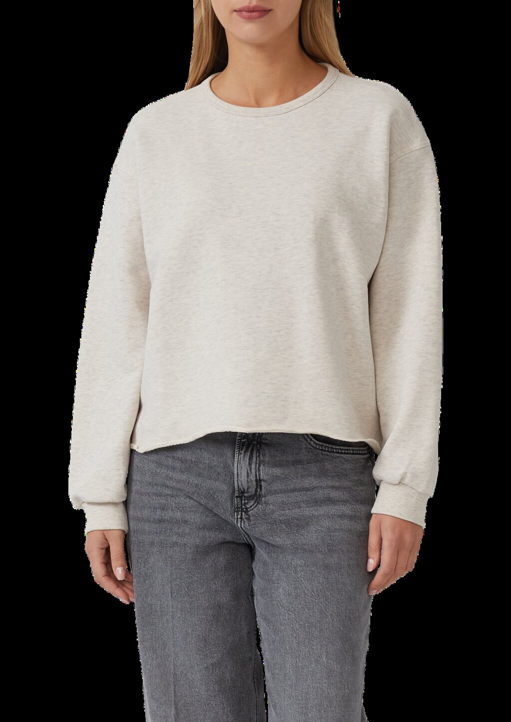 Sweatshirt im Relaxed Fit mit Rollsaum