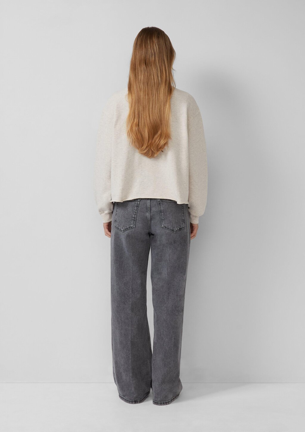 Sweatshirt im Relaxed Fit mit Rollsaum