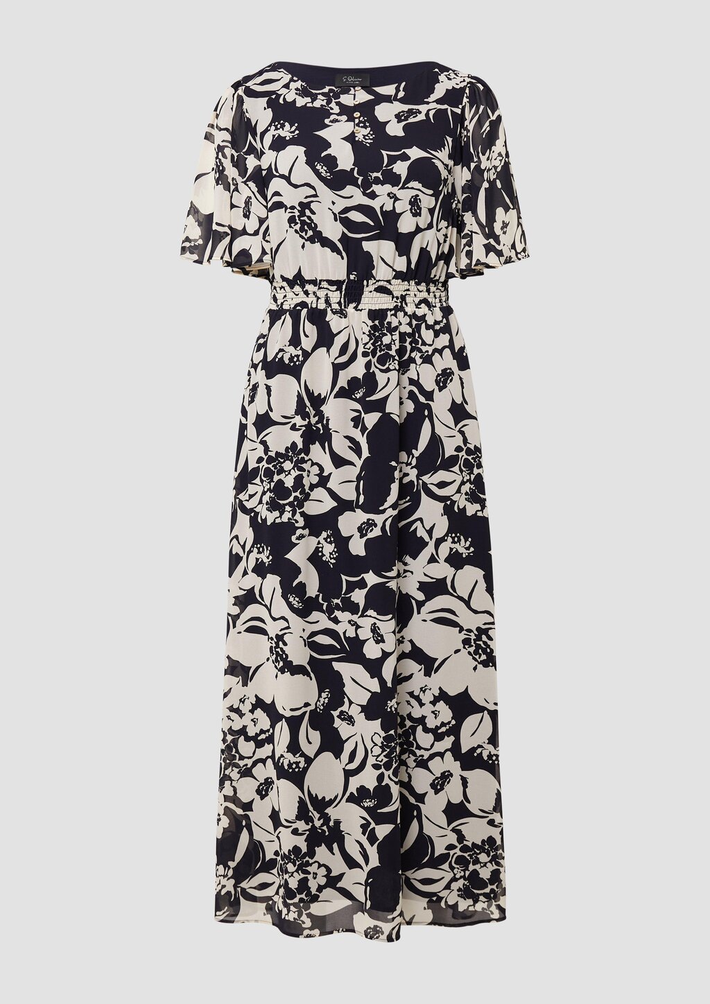 Maxikleid aus Chiffon mit Print