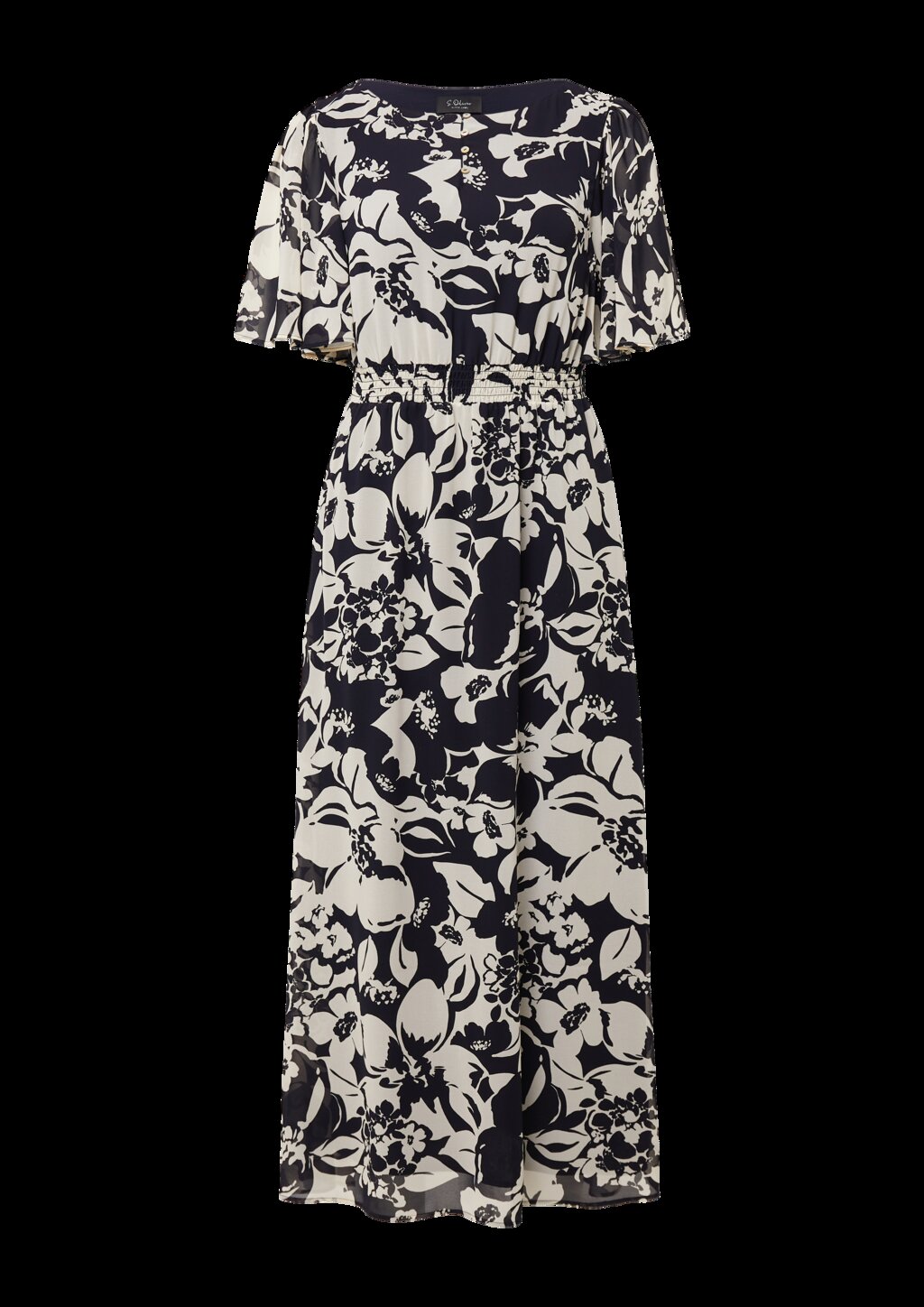 Maxikleid aus Chiffon mit Print