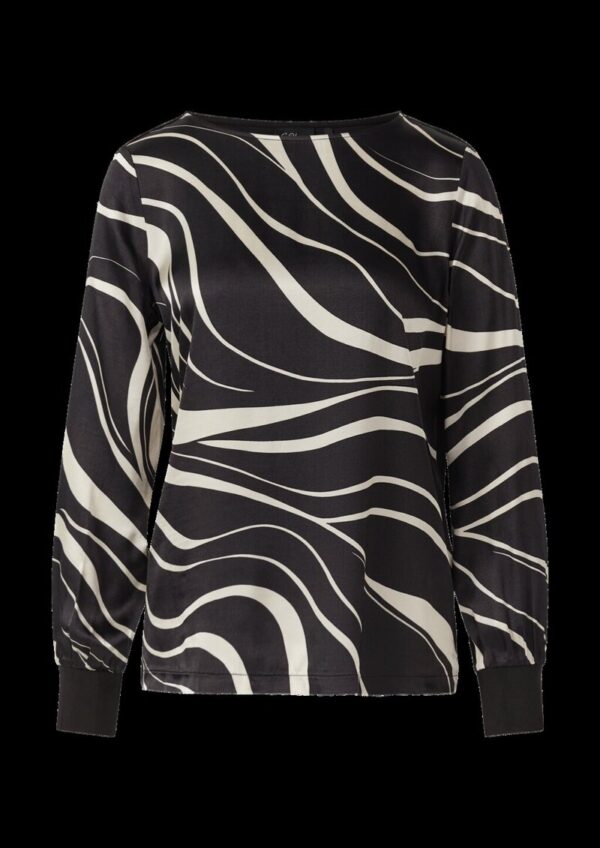 Gemustertes Langarmshirt im Fabricmix