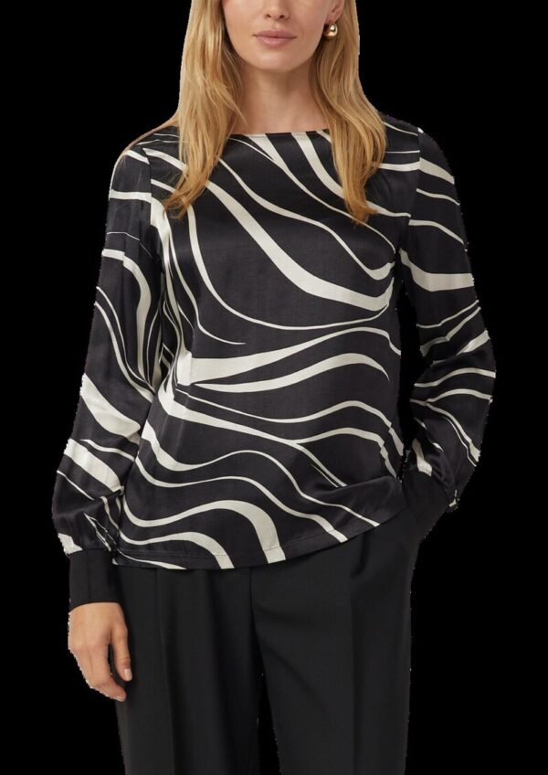 Gemustertes Langarmshirt im Fabricmix