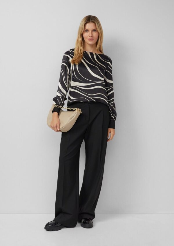 Gemustertes Langarmshirt im Fabricmix