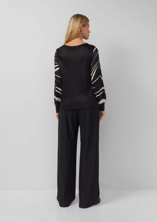 Gemustertes Langarmshirt im Fabricmix