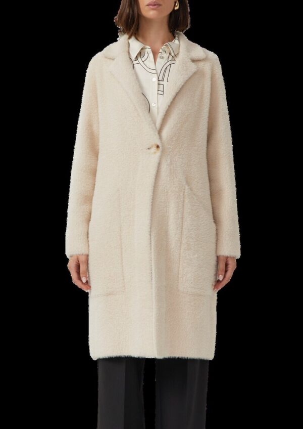 Relaxed-Fit-Strickmantel aus schwerer Ware