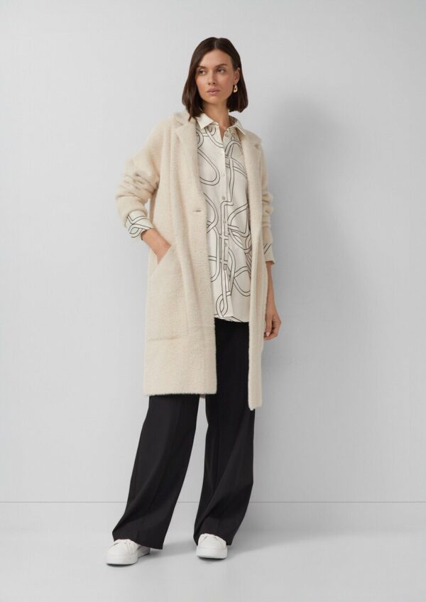 Relaxed-Fit-Strickmantel aus schwerer Ware