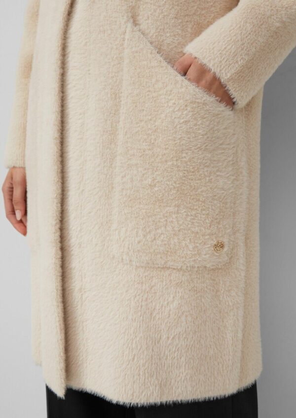 Relaxed-Fit-Strickmantel aus schwerer Ware