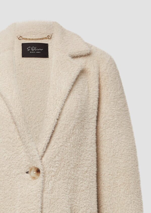 Relaxed-Fit-Strickmantel aus schwerer Ware