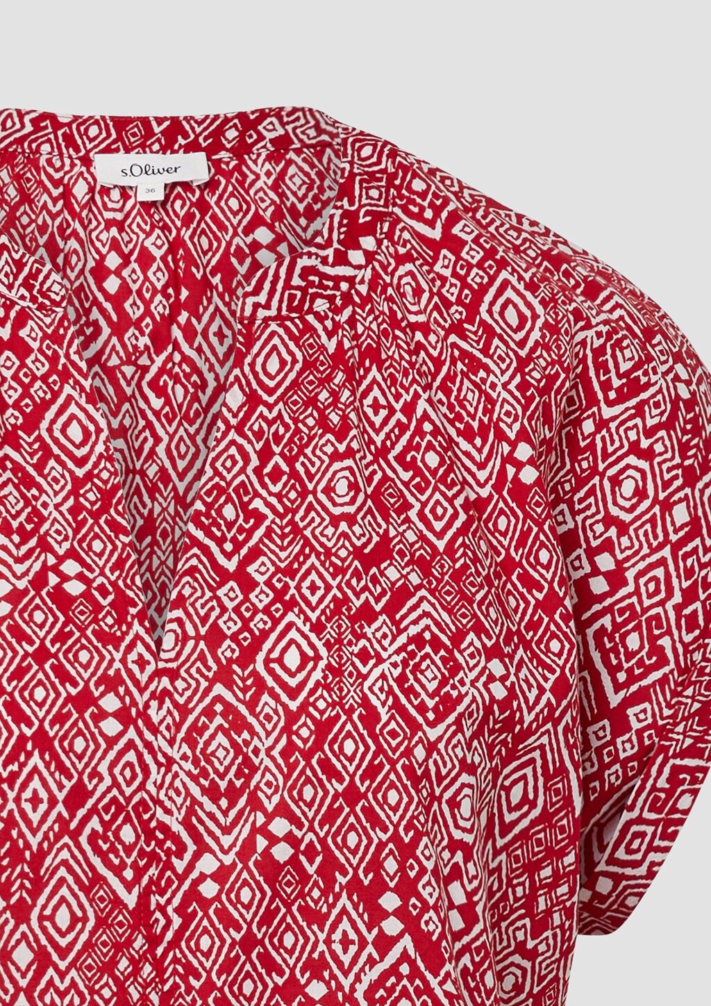 Leichte Baumwoll-Bluse mit All-over-Print