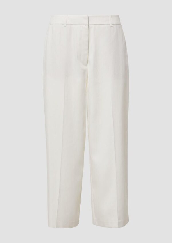 Wide-Leg-Culotte aus Lyocell-Baumwollmix