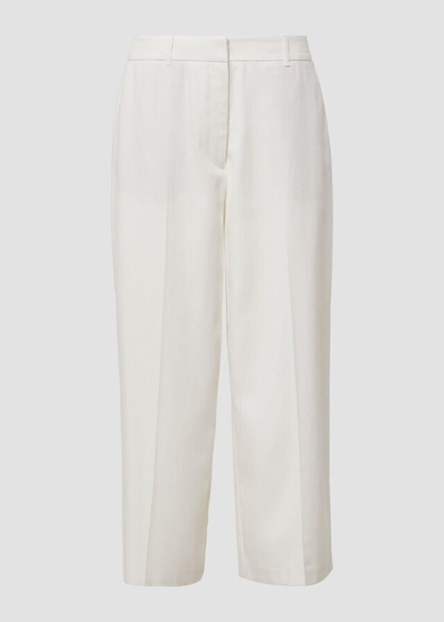 Wide-Leg-Culotte aus Lyocell-Baumwollmix