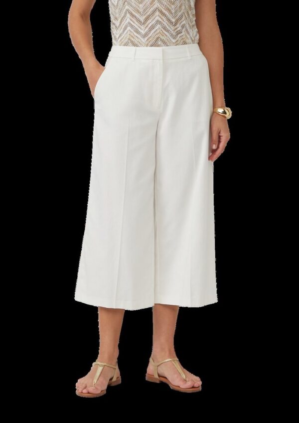 Wide-Leg-Culotte aus Lyocell-Baumwollmix