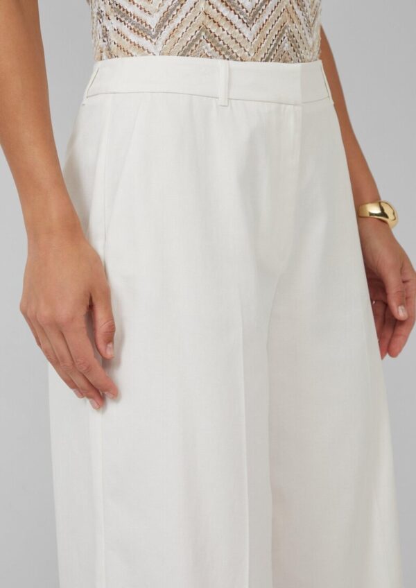 Wide-Leg-Culotte aus Lyocell-Baumwollmix