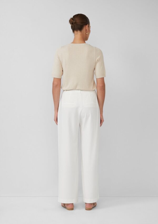 Kurzärmeliger Feinstrickpullover mit Glitzer-Details