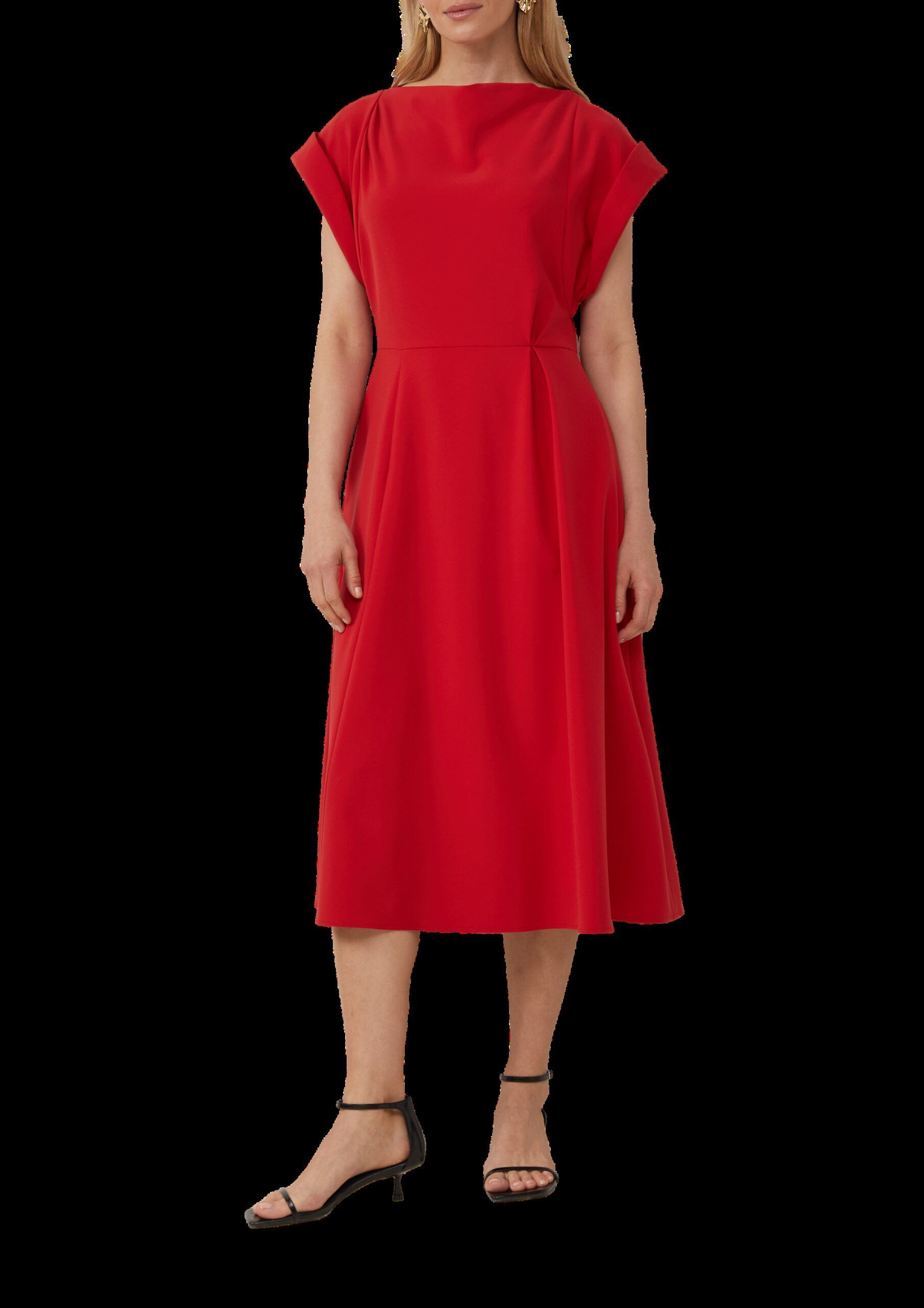 Midikleid mit Turn-up-Ärmeln