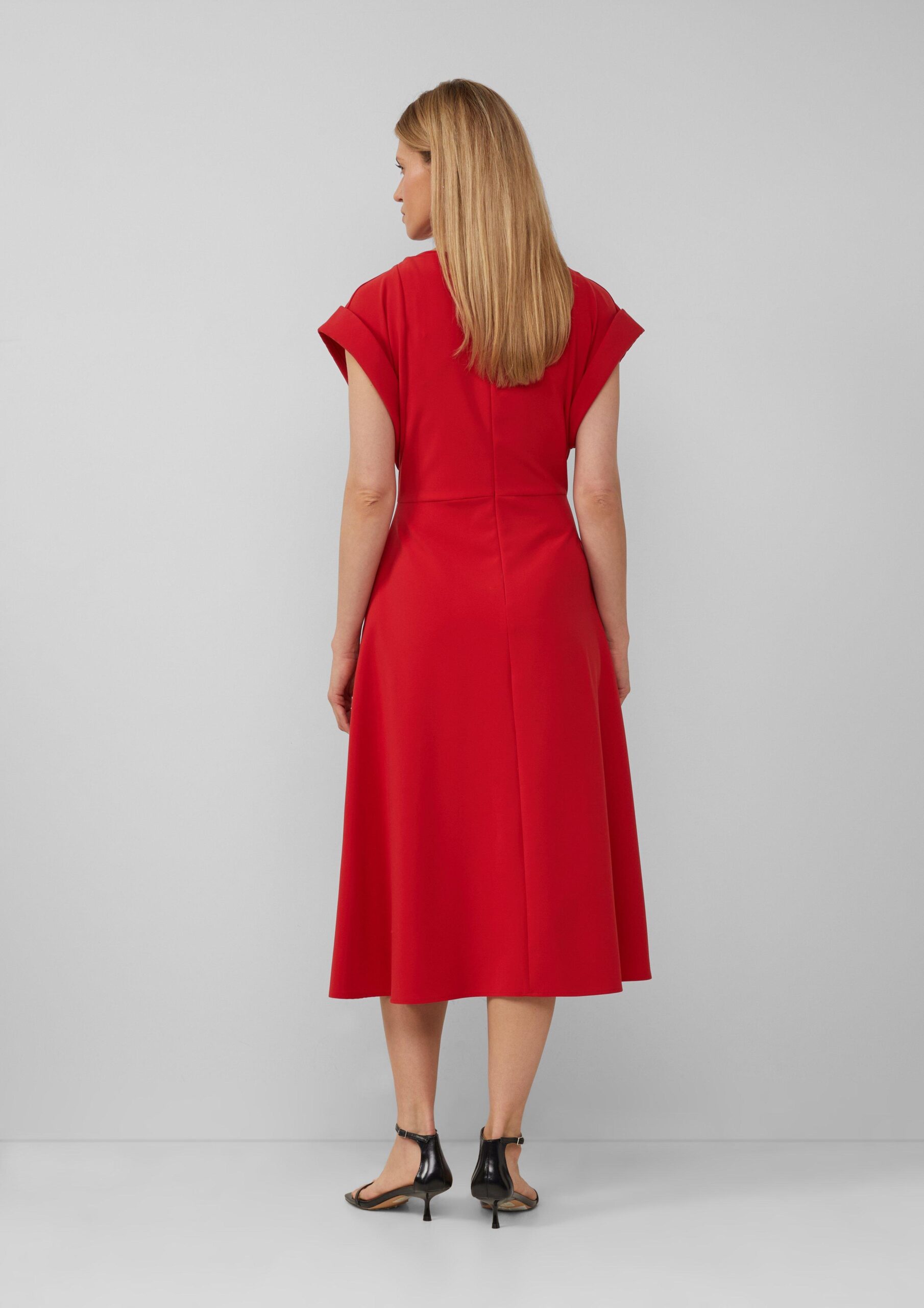 Midikleid mit Turn-up-Ärmeln