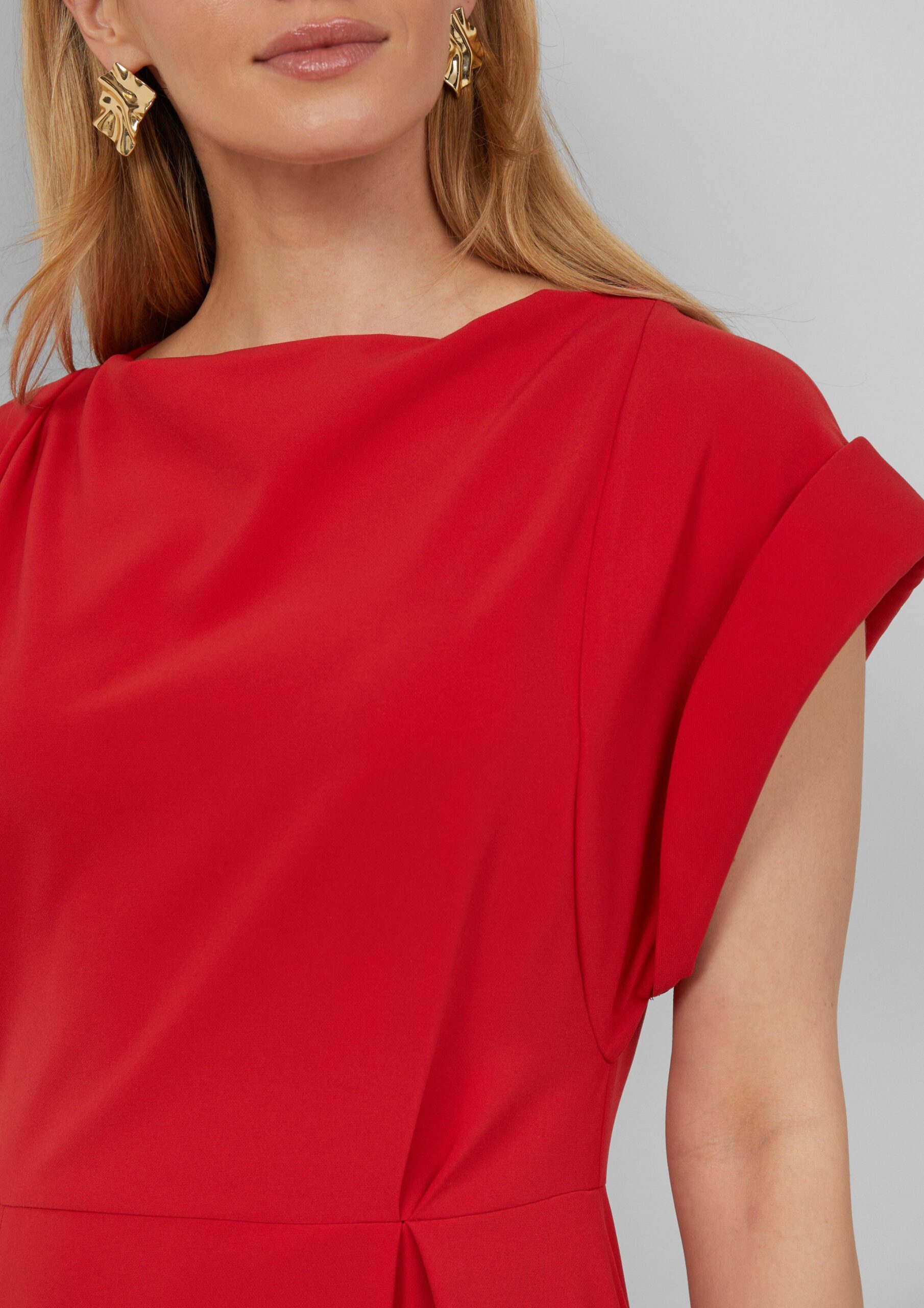 Midikleid mit Turn-up-Ärmeln