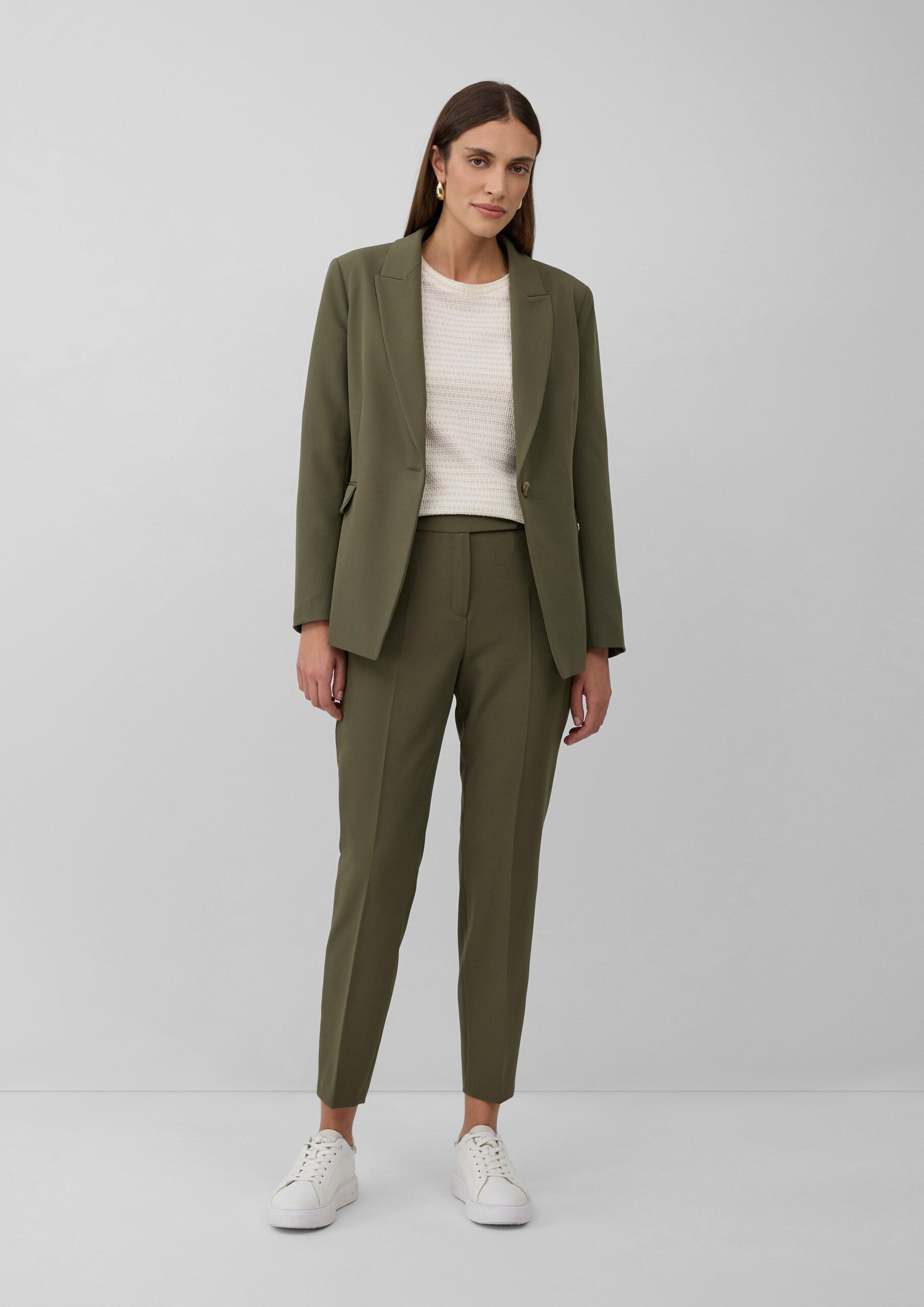 Bicolor-Shirt mit Strukturmuster