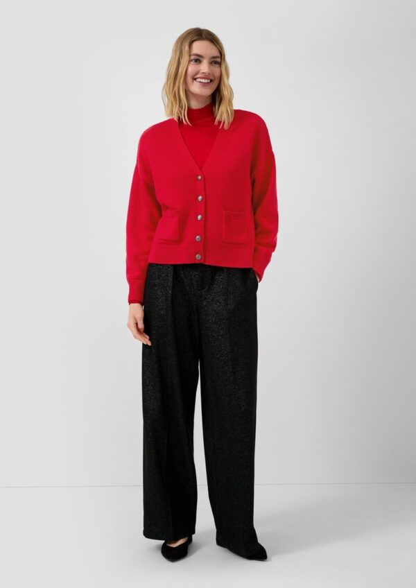 Cardigan aus Wollmix mit Metall-Knöpfen