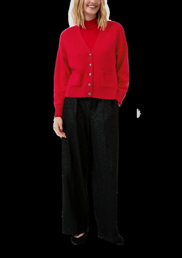 Cardigan aus Wollmix mit Metall-Knöpfen