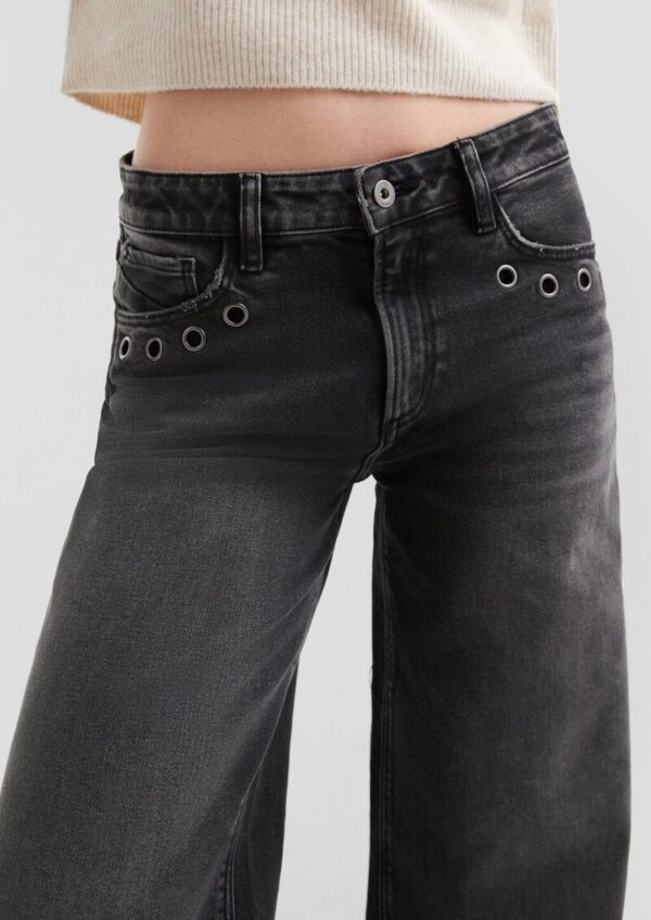 Jeans Catie / Slim Fit / High Rise / Wide Leg / Ösen