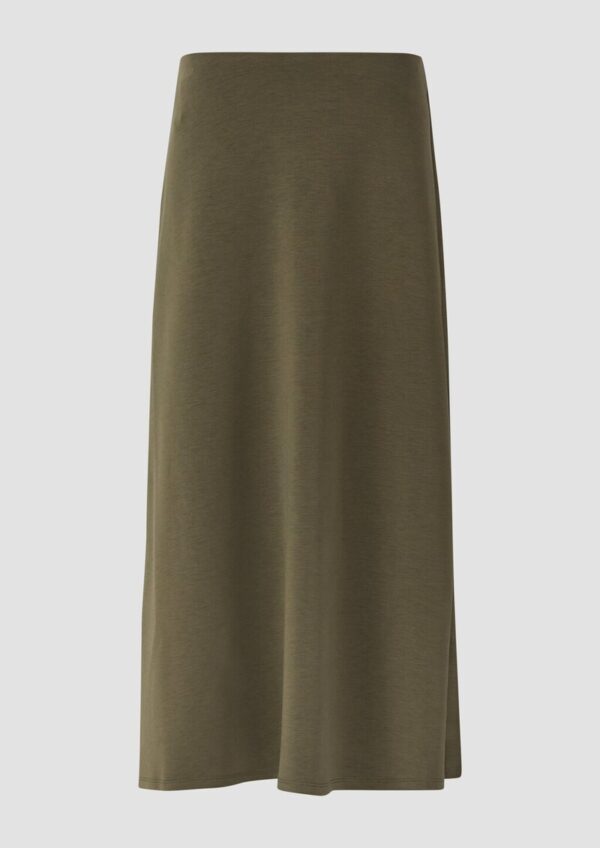 Midi-Rock aus Scuba-Jersey