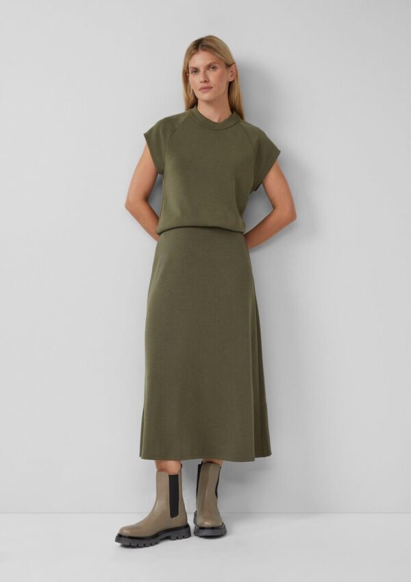 Midi-Rock aus Scuba-Jersey