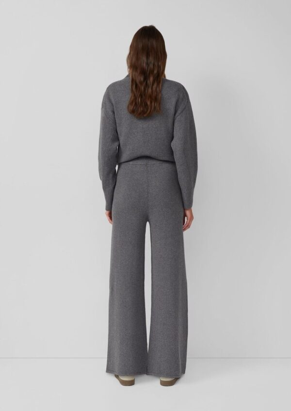 Weiche Wide Leg Strickhose