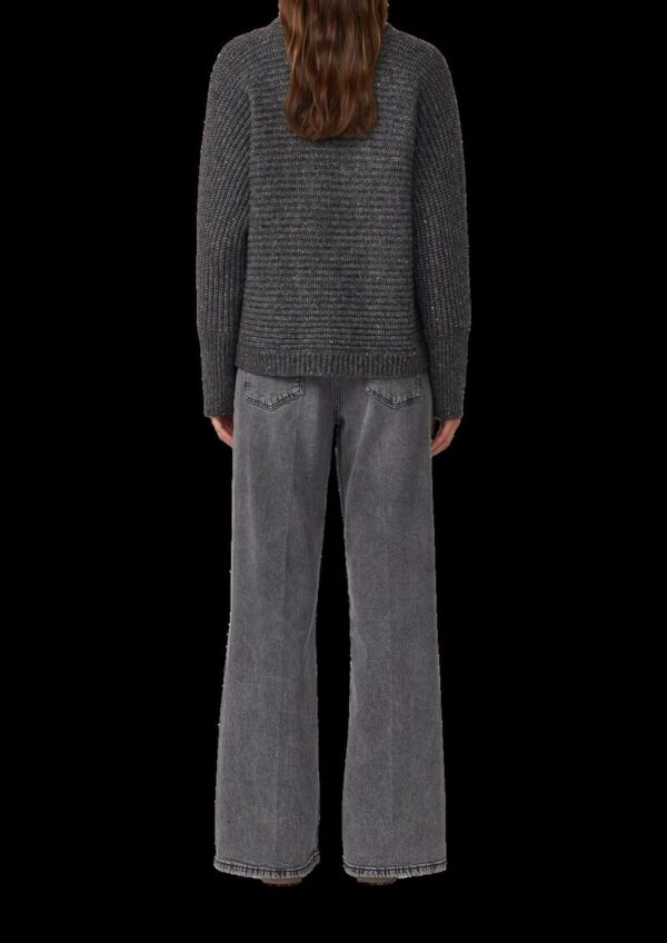 Glitzernder Cardigan mit Schalkragen