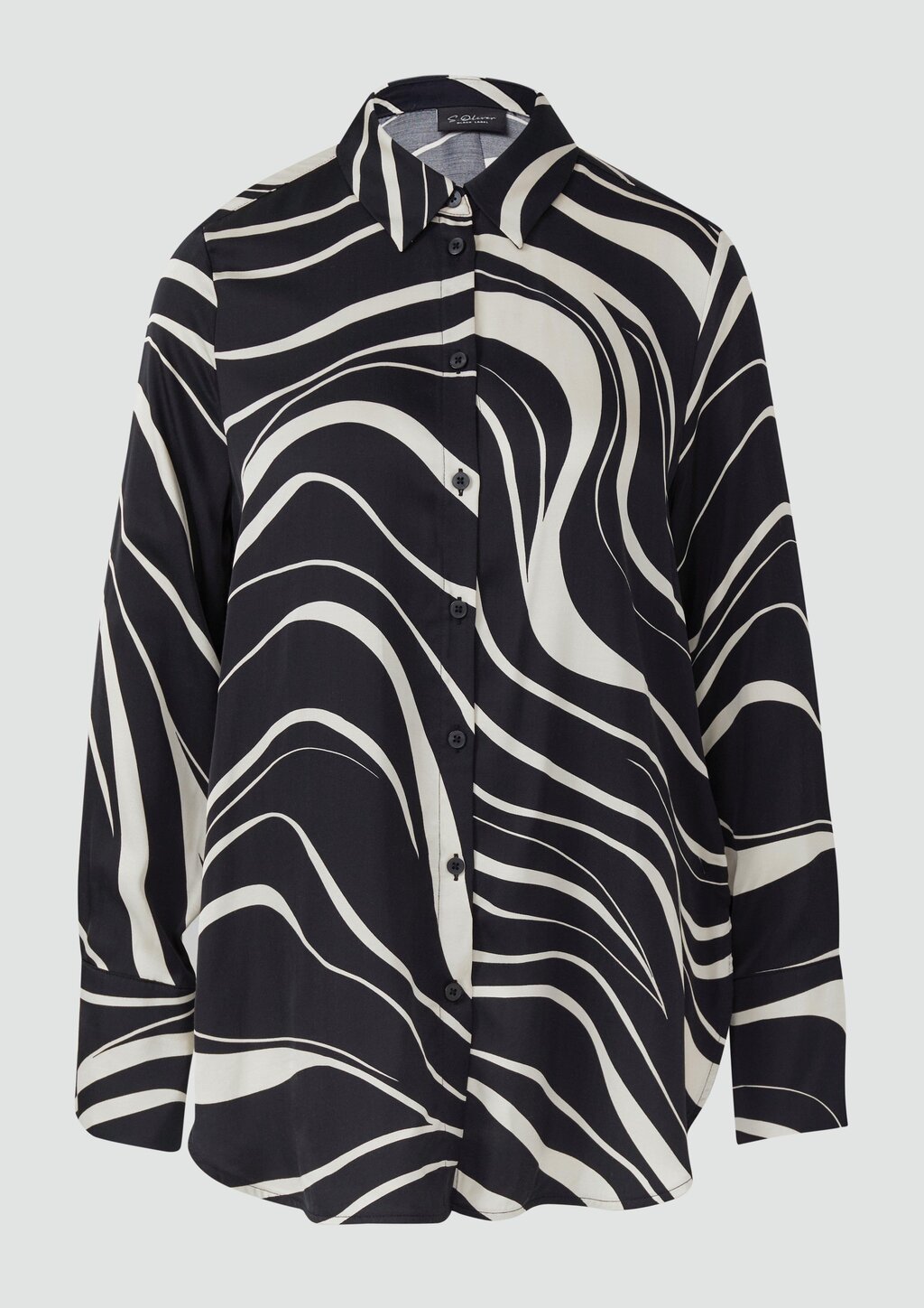 Hemdbluse mit All-over-Print